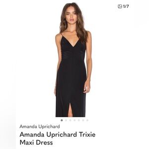 Amanda Uprichard Trixie Black Maxi Dress